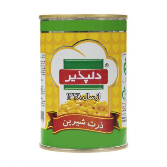 کنسرو ذرت شيرين دلپذير 415 گرمي