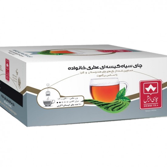 چاي سياه کيسه اي عطري دبش 100 عددي