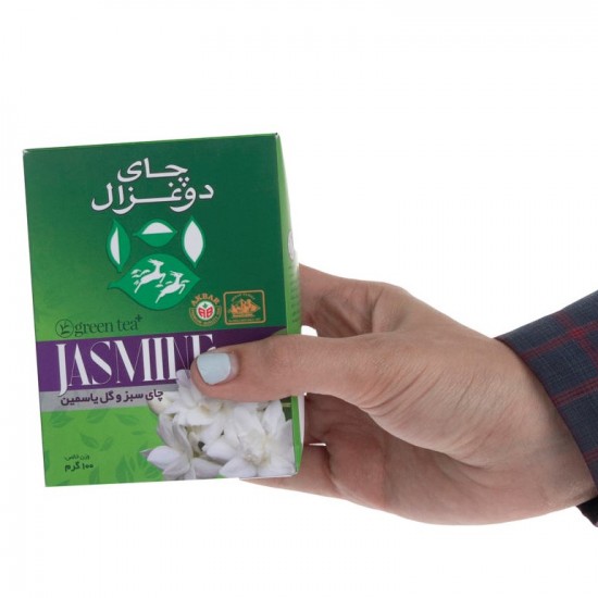 چاي سبز و گل ياسمين دوغزال 100 گرمي