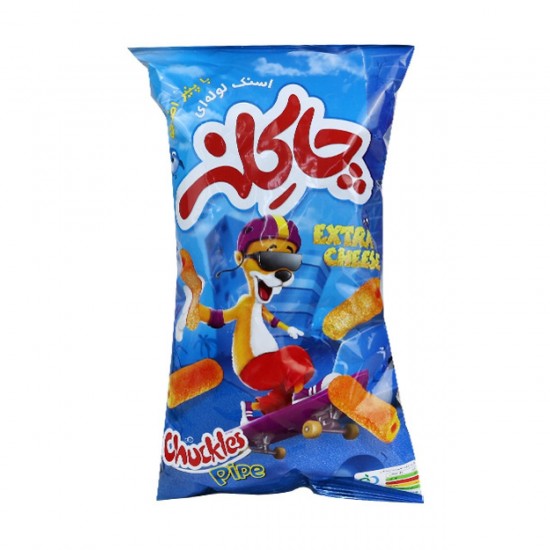 اسنک لوله اي با پنير اضافه چاکلز 47 گرمي