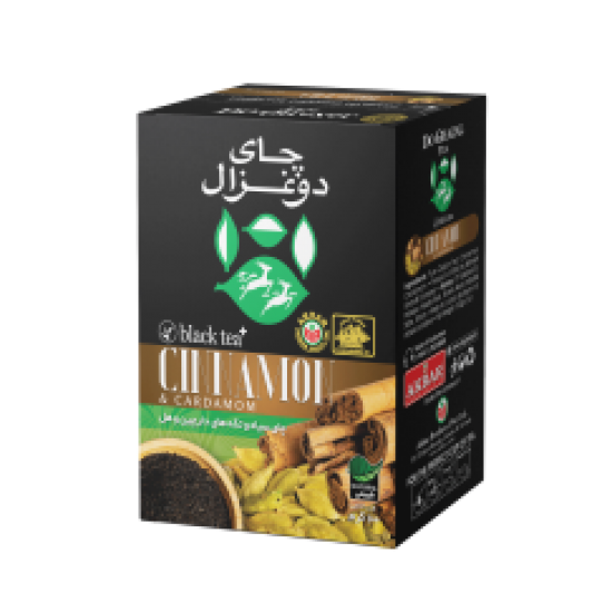 چاي  هل و دارچين دو غزال 100 گرمي