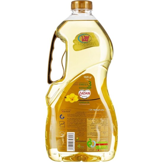 روغن کانولا مخصوص پخت و پز لادن طلايي 1620 گرمي