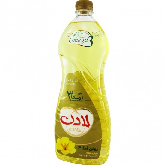 روغن کانولا مخصوص پخت و پز لادن طلايي 1620 گرمي