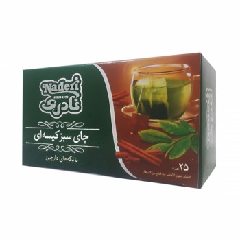 چاي سبز کيسه اي ممتاز دارچيني نادري 25 عددي
