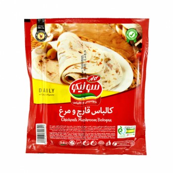 کالباس قارچ و مرغ 55 % سوليکو کاله 300گرمي