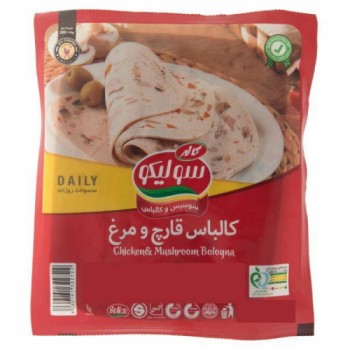 کالباس قارچ و مرغ 55 % سوليکو کاله 300گرمي