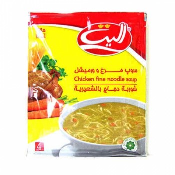 سوپ نيمه آماده مرغ و ورميشل اليت 65 گرمي