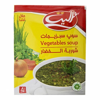 سوپ نيمه آماده سبزيجات اليت 65 گرمي