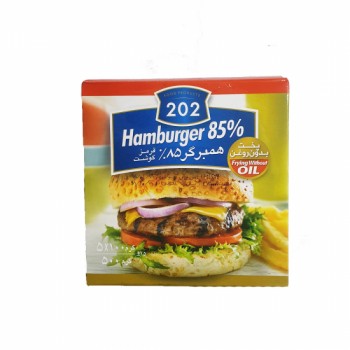 همبرگر 85 درصد گوشت قرمز 202 مقدار 500 گرمي ، 5 عددي
