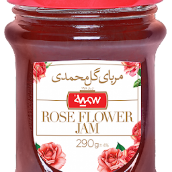 مرباي شيشه گل محمدي سميه 290 گرمي