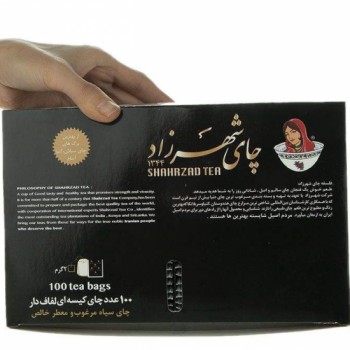 چاي کيسه اي لفاف دار معطر شهرزاد 100 عددي