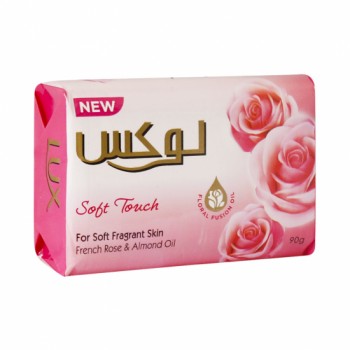 صابون لوکس صورتي رنگ ( رز فرانسوي ) 90 گرمي
