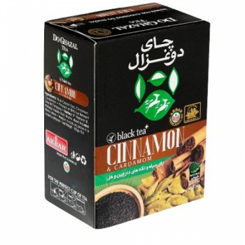 چاي  هل و دارچين دو غزال 100 گرمي
