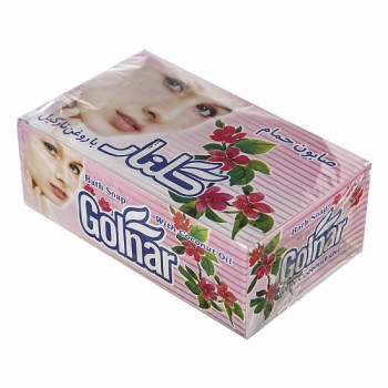 صابون حمام گلنار رنگي بسته 5 عددي
