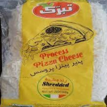 پنير پيتزاي پروسس دو رنگ تبرک  2 کيلوگرمي