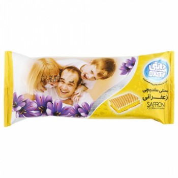 بستني ساندويچي زعفراني دايتي 50 گرمي