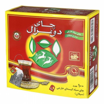 چاي سياه کيسه اي دوغزال 100عددي