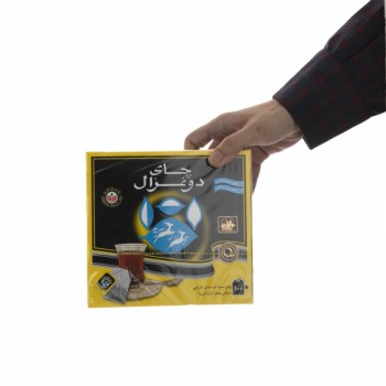 چاي سياه کيسه اي عطري دوغزال 100عددي