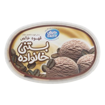بستني قهوه با تزئين شکلات دايتي 600 گرمي